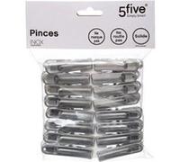 FIVE Simply Smart - Lot de 16 Pinces à Linge Inox 6cm Gris Gris G
