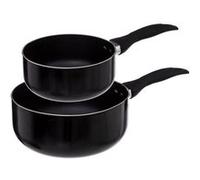 Casserole lot de 2 Induction 16et20cm noir en aluminium