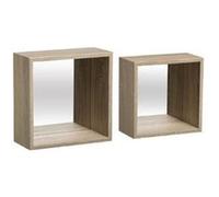 FIVE Simply Smart - Lot de 2 Étagères Murales Fixy 27cm Naturel Beige G