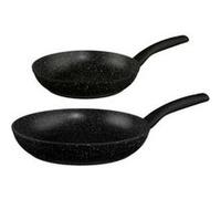 FIVE Simply Smart - Lot de 2 Poêles en Aluminium "Caractère" 24-28cm Noir Noir G