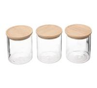 Set de 3 bocaux hermétiques en verre 350ml ""Hermet"" - 5 five simply smart - Transparent