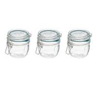 FIVE Simply Smart - Lot de 3 Bocaux Terrines en Verre Gradué Jarro 0,325L Transparent Transparent