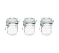 FIVE Simply Smart - Lot de 3 Bocaux Terrines en Verre Gradué "Jarro" 0,5L Transparent