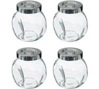 FIVE Simply Smart - Lot de 4 Bocaux à Épices "Loupa" 200ml Transparent Transparent G