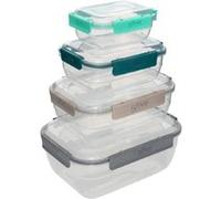 5five - lot de 4 boîtes klic rectangle en plastique