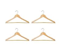 Five Simply Smart - Lot de 4 Cintres en Bois Leila 45cm Naturel