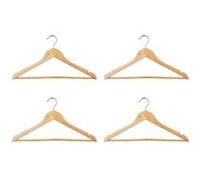 FIVE Simply Smart - Lot de 4 Cintres en Bois "Leila" 45cm Naturel Beige G