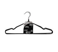 Five Simply Smart - Lot de 5 Cintres Antidérapants Mat 40cm Noir