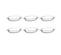 FIVE Simply Smart - Lot de 6 Mini Plats en Verre "Ovale" 20cm Transparent