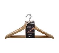 Five Simply Smart - Lot de 8 Cintres en Bois 45cm Naturel