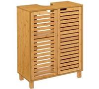 - Meuble sous lavabo en bambou Sicela - 60 x H. 58,5 cm - Marron - Sicela