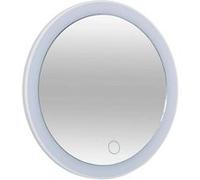 Paris Prix - Miroir à poser pivotant à LED « Zoom » 18 cm Blanc