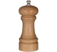 Moulin manuel - 5five - 14,5cm - Bois naturel - Acier inoxydable - Capacité 18g poivre/36g sel