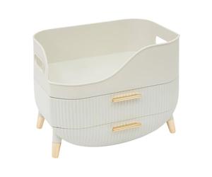 FIVE Simply Smart - Organiseur 2 Tiroirs "Alba" 26cm Beige