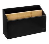 FIVE Simply Smart - Organiseur de Bureau Bambou Bava 25cm Noir Noir G
