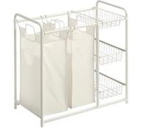 FIVE Simply Smart - Panier à linge 2 bacs " Linea" 78cm Beige Beige