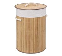 FIVE Simply Smart - Panier à Linge Rond "Bambou" 48L Naturel