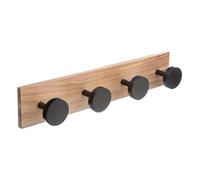 Five Simply Smart - Patère en Bois 4 Têtes 40cm Noir
