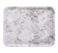- Plateau de Service Effet Marbre Mela 43cm Blanc