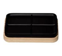 FIVE Simply Smart - Porte Savon en Résine Natureo 13cm Noir Noir G