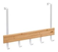 FIVE Simply Smart - Porte-Serviettes en Bambou Natureo 40cm Blanc Blanc