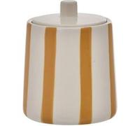 FIVE Simply Smart - Pot à Cotons en Céramique "Strio" 12cm Jaune Jaune