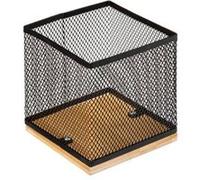 Five - Organiseur de Bureau Pot à Crayons en métal et Bambou modèle Havi