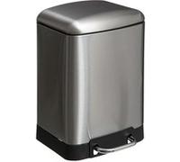 5five Poubelle de salle de bain Ariane 6L inox - Seau amovible, fermeture silencieuse
