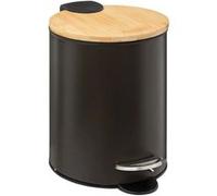 FIVE Simply Smart - Poubelle à Pédale "Modern" 3L Charbon Noir G