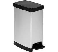 FIVE Simply Smart - Poubelle à Pédale "Slim" 40L Argent Argent G
