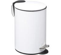 FIVE Simply Smart - Poubelle à Pédale "Softclose" 3L Blanc Blanc G
