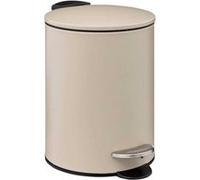 5five - poubelle métal soft close 3l ""colorama"" beige naturel