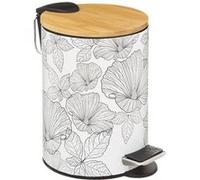 Five Simply Smart - Poubelle BlackFlora 3L en Bambou et Métal - BlackFlora Noir G