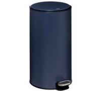 Poubelle de cuisine 30 l à pédale ronde Delta métallique coloris bleu pétrole Ø31,5 x H.62 cm ,5Five