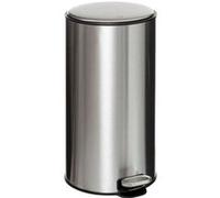 FIVE Simply Smart - Poubelle de Cuisine en Métal "Delta" 30L Inox Gris G