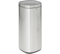 FIVE Simply Smart - Poubelle de Cuisine Ouverture Pression "Inox" 50L Argent Gris G
