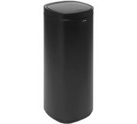 FIVE Simply Smart - Poubelle de Cuisine Ouverture Pression "Inox" 50L Noir Noir G