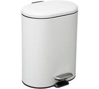 FIVE Simply Smart - Poubelle de Salle de Bain "Siliflex" 6L Blanc Blanc G
