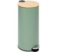 5five - poubelle couvercle bambou 30l modern color vert