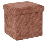 FIVE Simply Smart - Pouf Coffre Pliable "Velvy" 31cm Terracotta Marron G