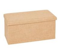 FIVE Simply Smart - Pouf Coffre Pliant "Toile de Jute" 76cm Naturel Beige G