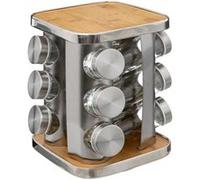 5five - support à épices x12 rotatif inox bambou