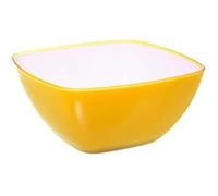 - Saladier Carré Réutilisable "Square" 24cm Moutarde