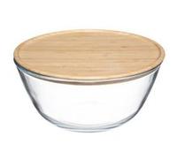 Saladier en verre avec couvercle en bambou - Transparent - D 23 x H 11,8 cm Transparent https://www.fnac.com/mp48062550/FIVE-Simply-Smart-Saladier-et-Couvercle-Bambou-2-5L-Transparent/w-4?oref=64514c9d-772f-83eb-5164-43ac72bb2e80
