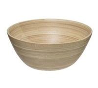 - Saladier en Bambou Laqué Bicolore 30cm Naturel