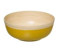 - Saladier Rond Bambou Modern 30cm Moutarde