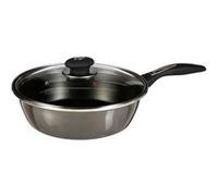 Sauteuse en acier - D. 24 cm - Émaillé gris foncé Gris