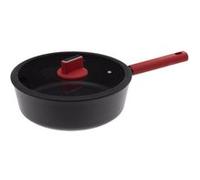 Five - Sauteuse avec couvercle en Aluminium forgé et Poignée Silicone D 28 cm