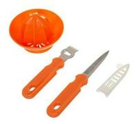 FIVE Simply Smart - Set 3 Ustensiles de Découpe "Agrume" 22cm Orange Orange G