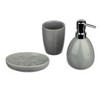 FIVE Simply Smart - Set de 3 Accessoires Salle de Bain Sun Gris Gris G